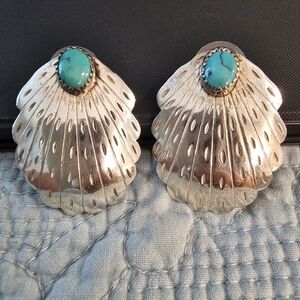 Vintage Navajo Sterling Silver .925 and Turquoise Earrings